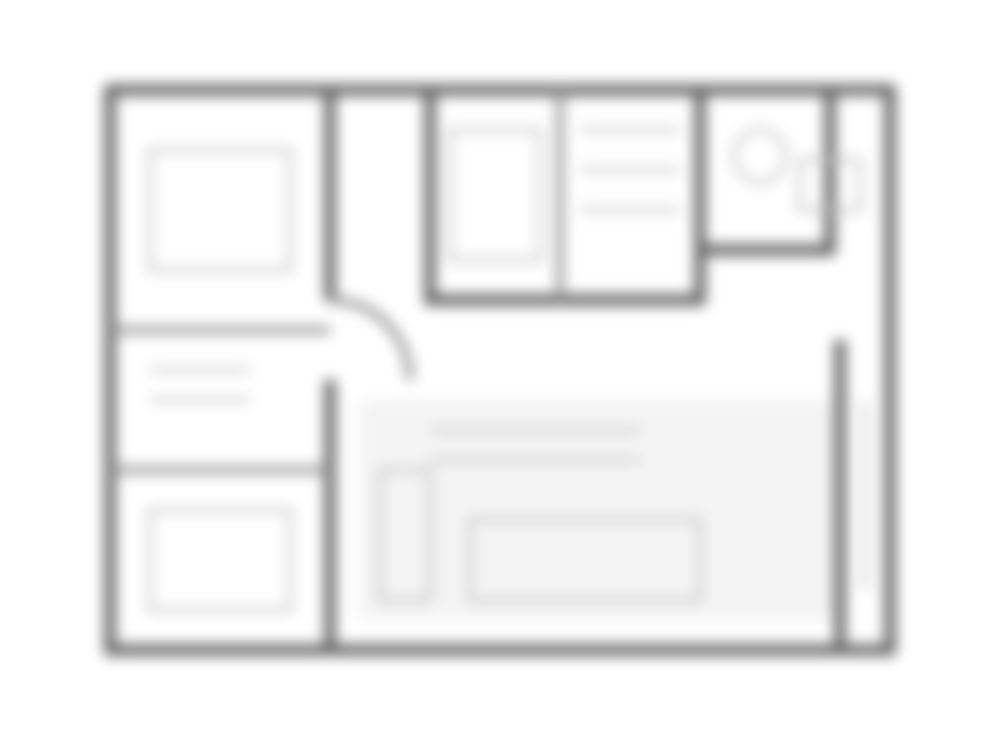 2 BHK floor plan preview — Tata Orbis Ghansoli